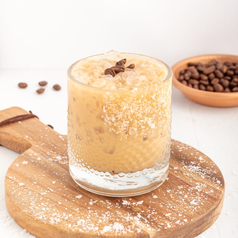 Salted Caramel White Russian Mocktail