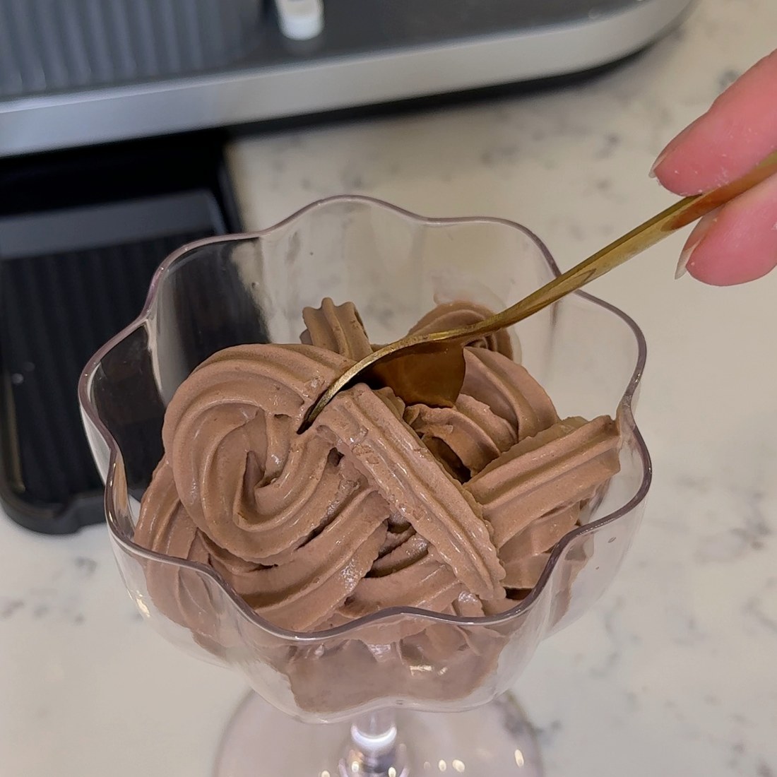 Sugar Free Chocolate Swirl Soft Serve