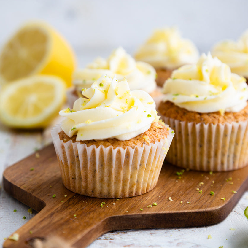 Vanilla Muffins with Butter Icing