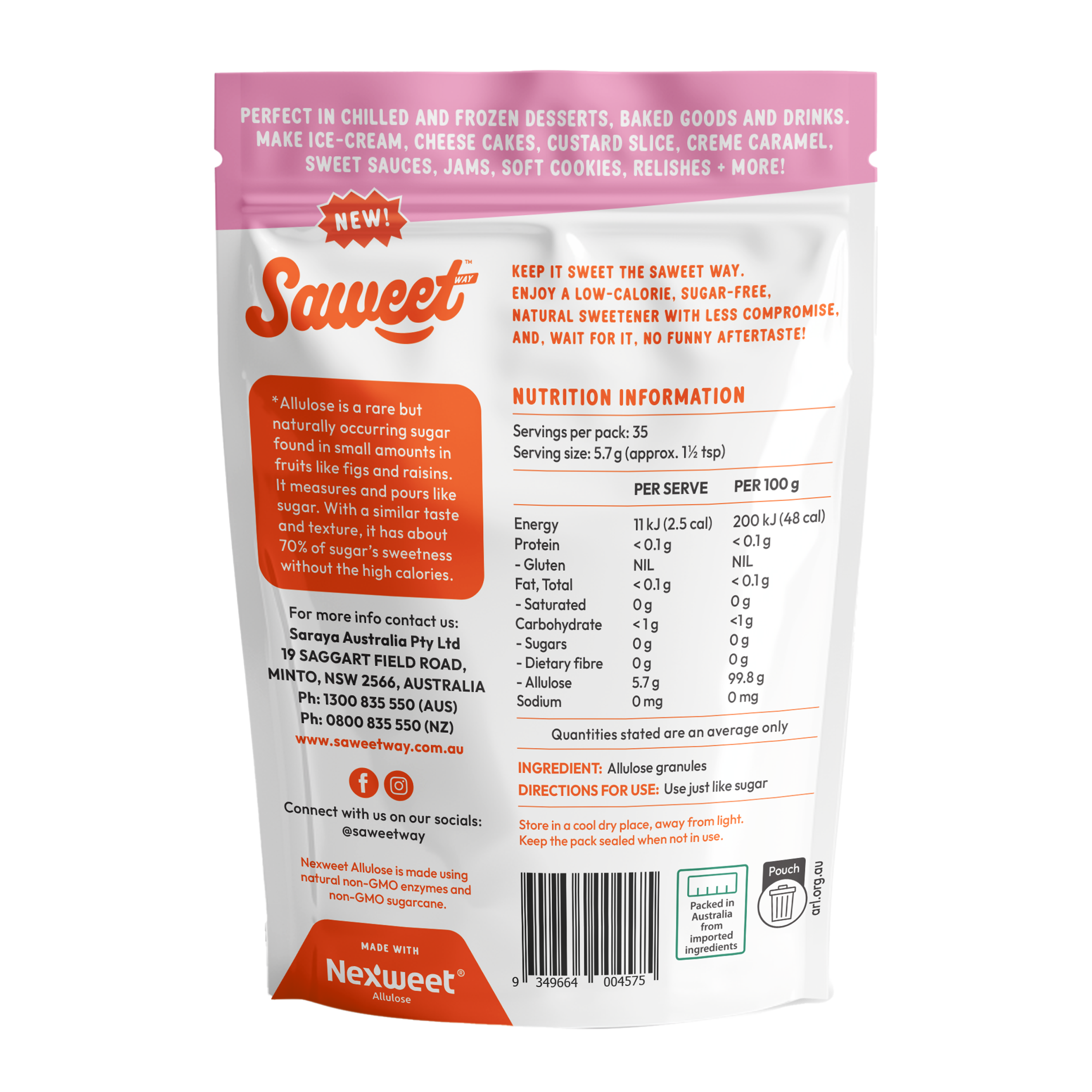 Pure Allulose Granules 200g