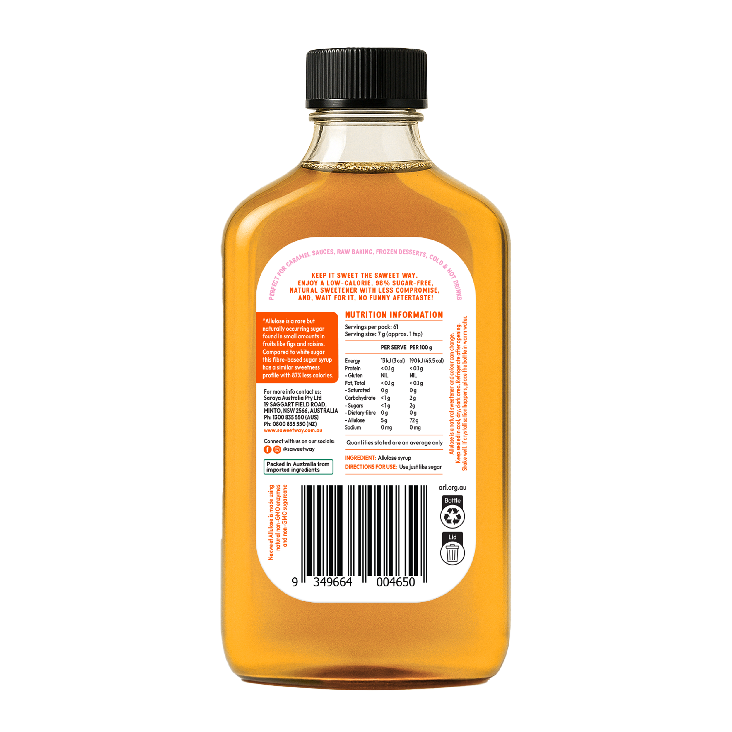 Pure Allulose Syrup 430g
